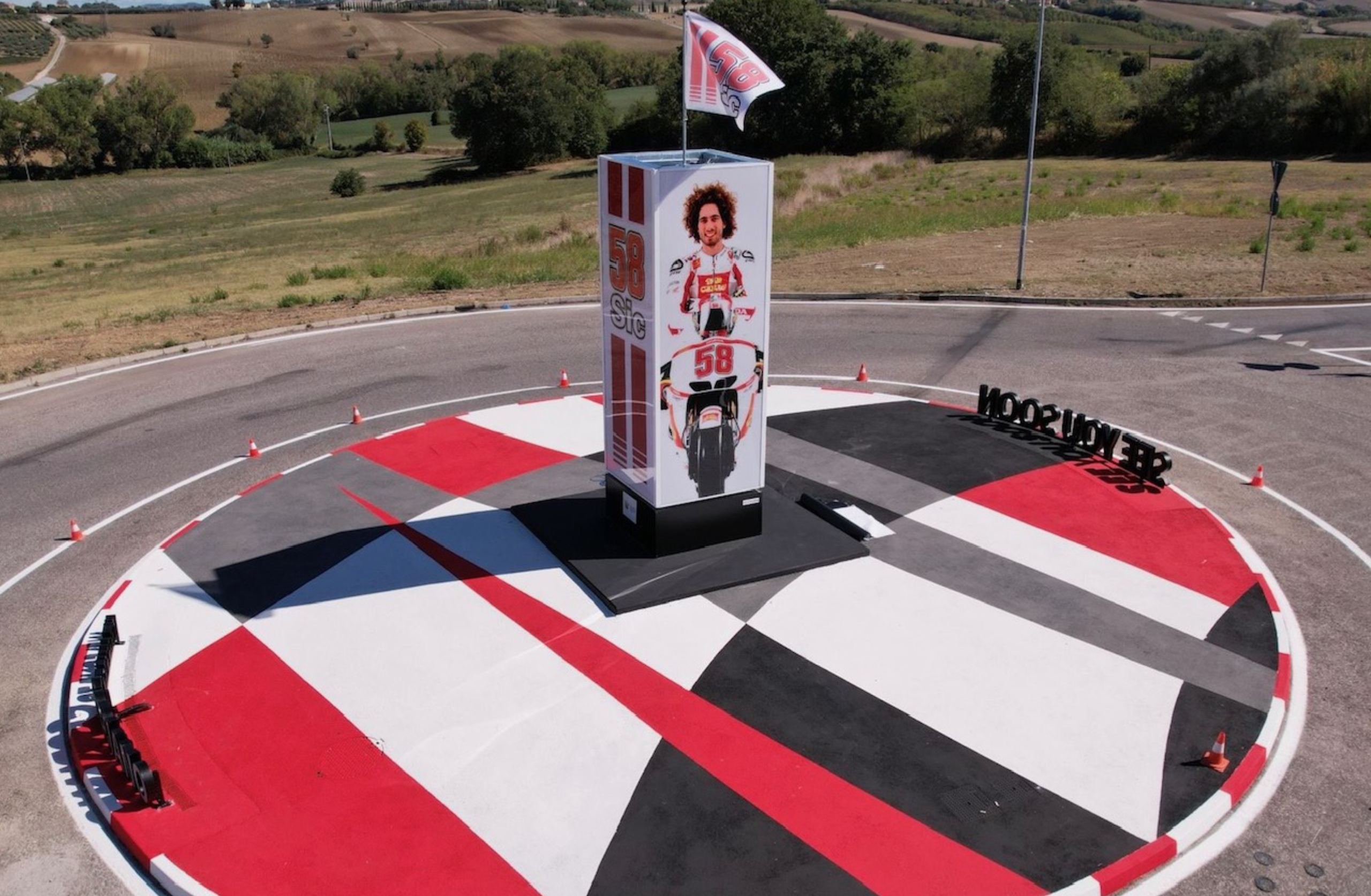 ROTATORIA CORIANO DEDICATA A MARCO SIMONCELLI